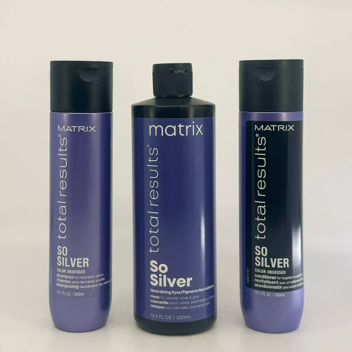 3pc Set - Matrix Total Results So SILVER shampoo, cobditioner, mask pure✔