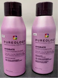 Pureology Hydrate Shampoo & conditioner 1.7 oz travel DUO care