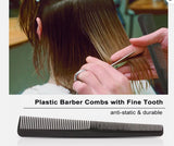 Millenium #C-11 black Barber Fine Tooth Hair Comb 1PC pure