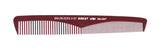 Krest 9 Burgundy Clipper hair comb Extra Thin Taper 7 1/2" - 1PC