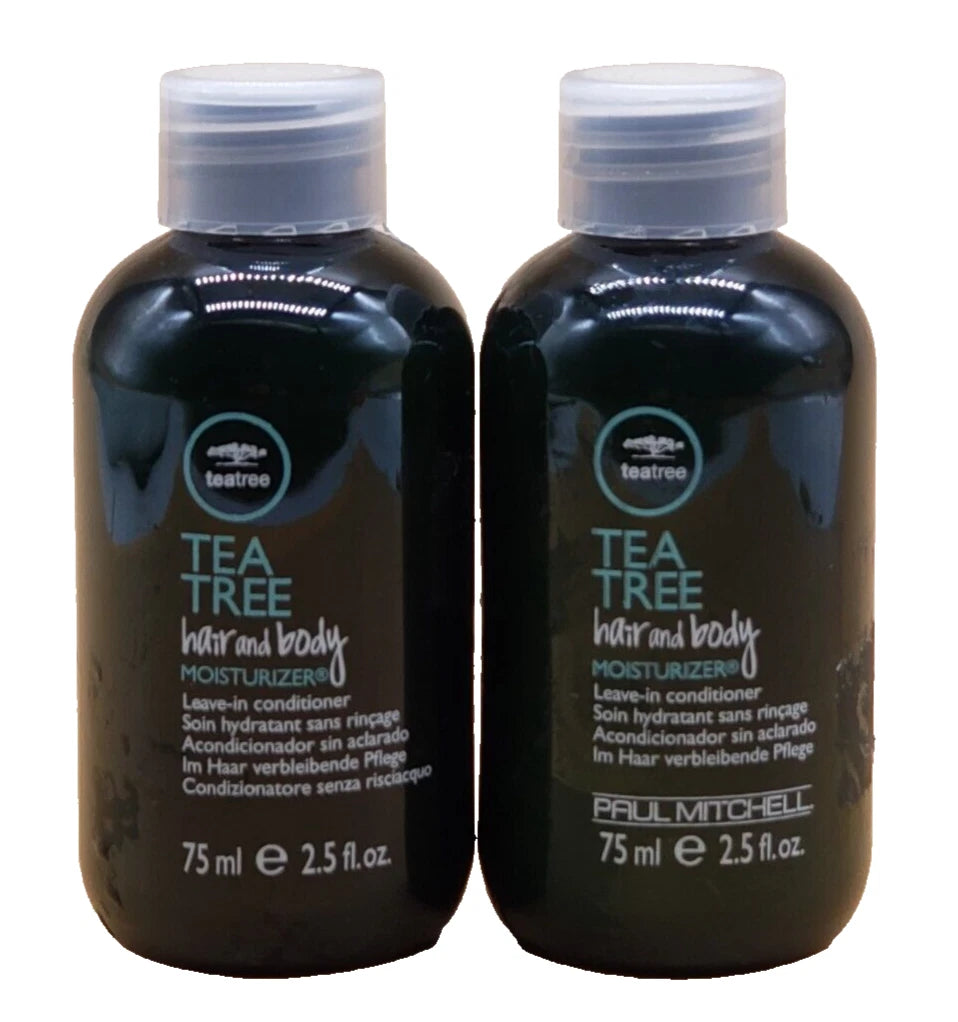 2-pack Paul Mitchell Tea Tree Hair and Body Moisturizer, 2.5 oz Travel / pure