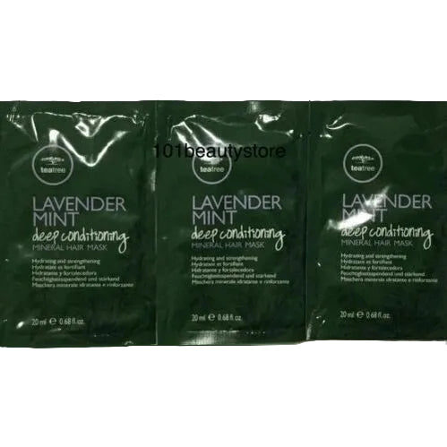 Paul Mitchell Lavender Mint Deep Conditioning Mineral Hair Mask 0.68 oz 3-pack