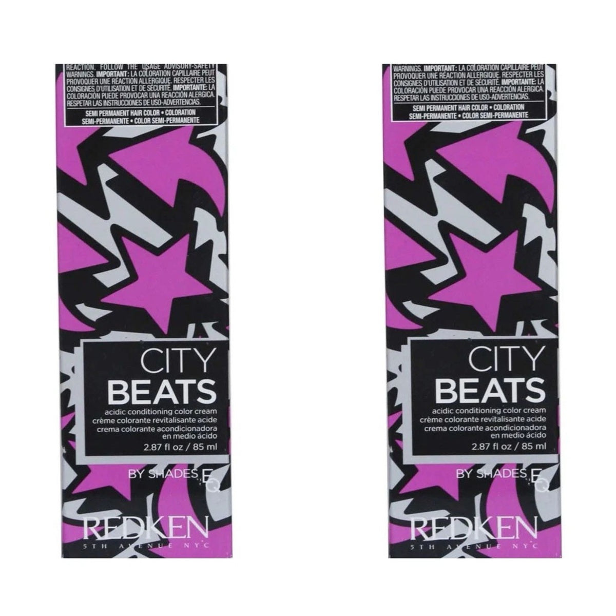 2-pack Redken City Beats By Shades EQ / Midtown Magenta, 2.87 oz