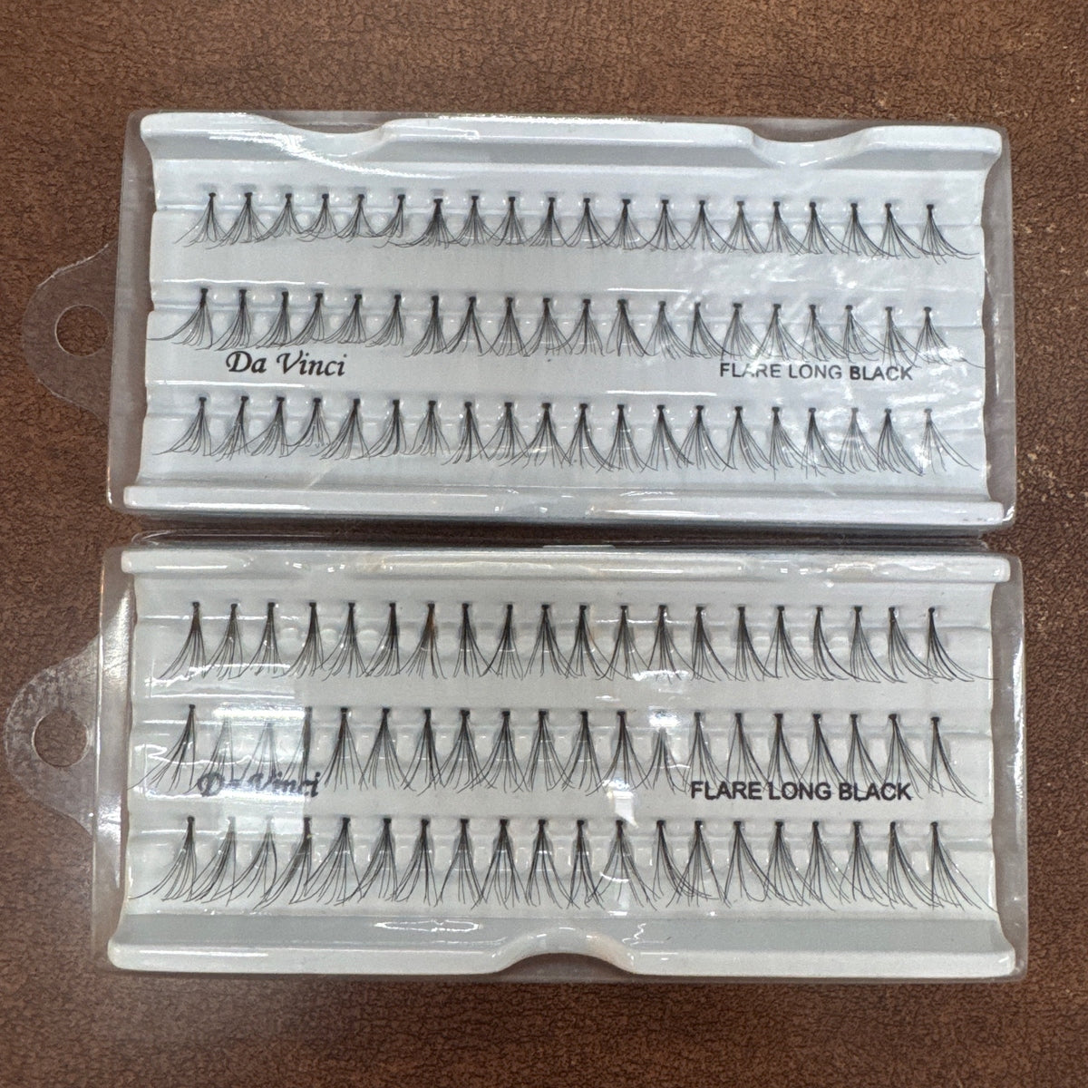 2-pack Da Vinci Eye Lashes, FLARE LONG 100% Human Hair Black