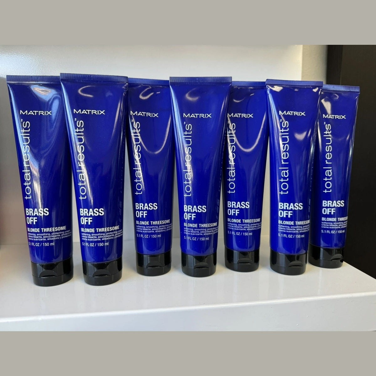 Matrix Total Results / Brass Off Threesome Leave In Conditioner 5.1 oz (Pack of 7)