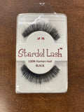 Stardel Eye Lashes 100% Human Hair Black one pair Choose Number