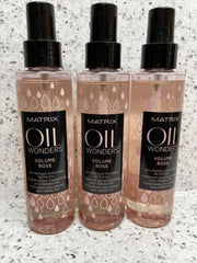 3 Pack - Matrix Oil Wonders / Volume Rose Pre Shampoo Treatment 4.2 oz care