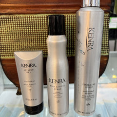 Lot of 3 - Kenra Extreme Hold Hair Styling / Kit care