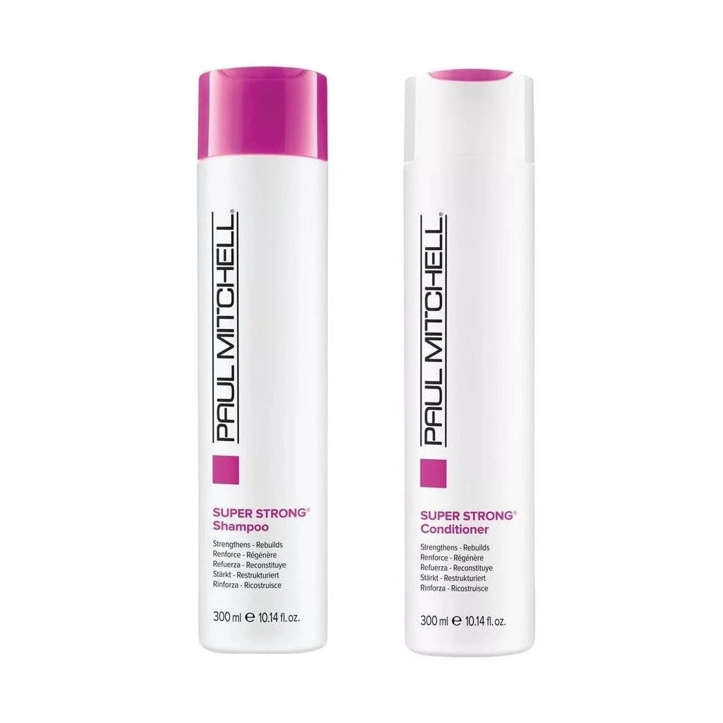 Paul Mitchell Super Strong Shampoo and Conditioner duo for damaged hair