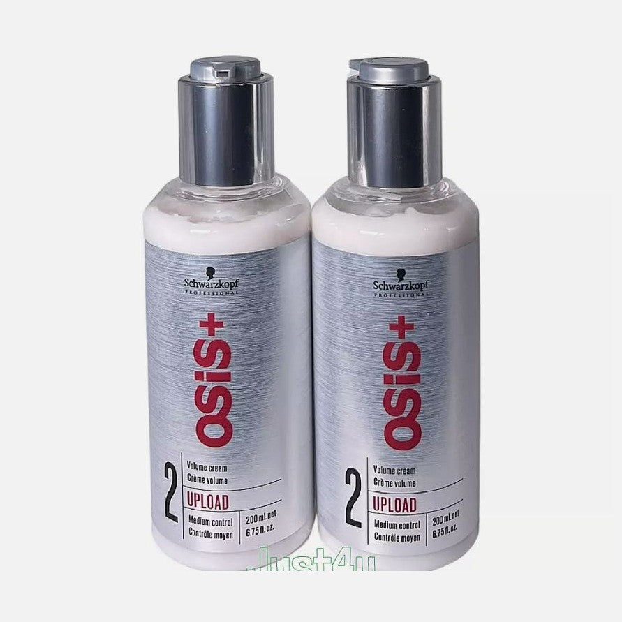 2-Pack Schwarzkopf Osis+ 2 Upload, Volume Cream 6.75 oz / pure