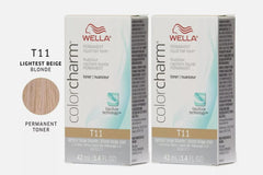 Wella Color Charm / Toner [T11 Lightest Beige Blonde - Liquid 1.4 oz (pack of 2) pure