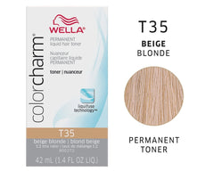 Wella Color Charm T35 - Beige Blonde Liquid Toner: 1.4 oz pure