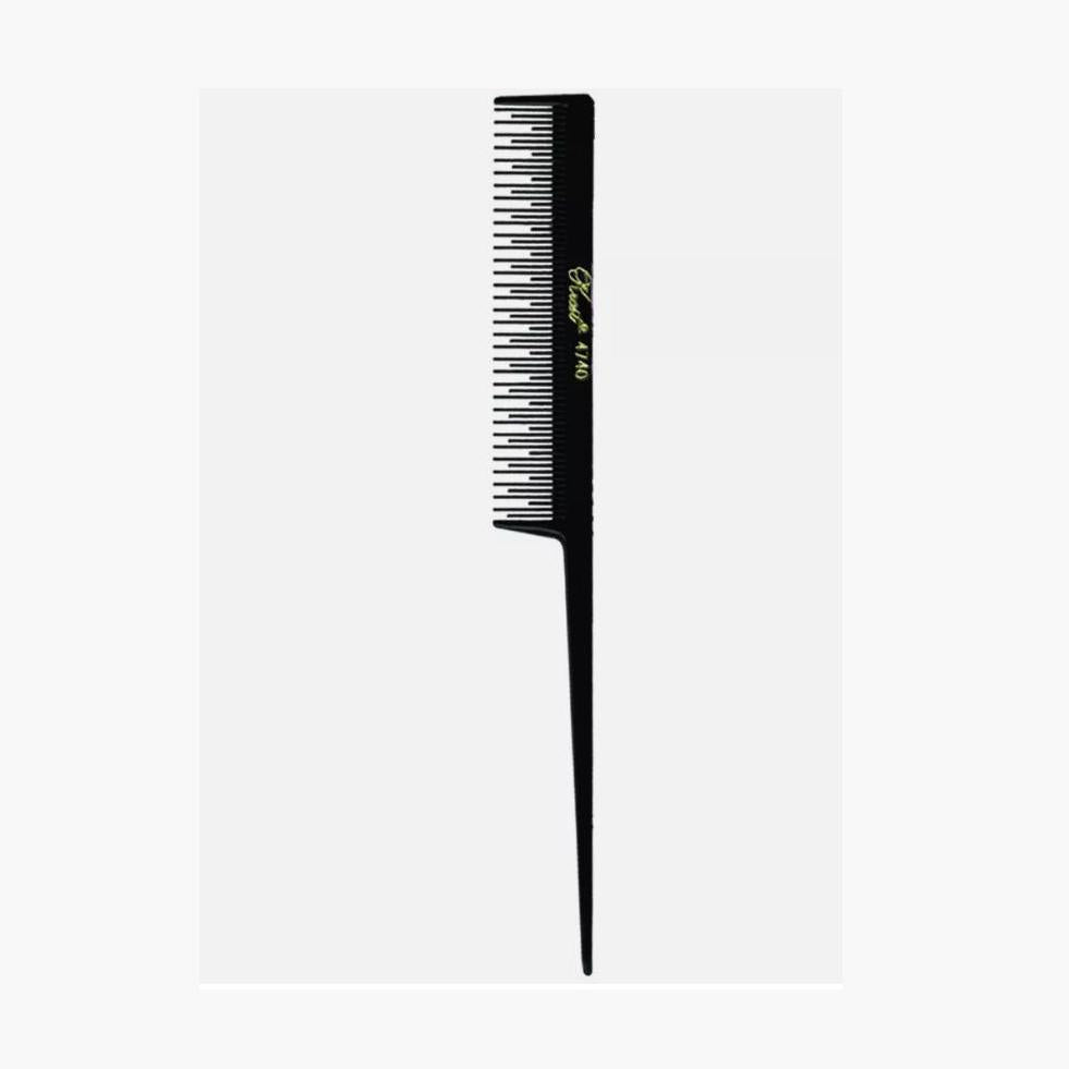 Krest Rattail Teaser / Cutting Hair Comb, 4740 BLACK 8" - 1PC fs