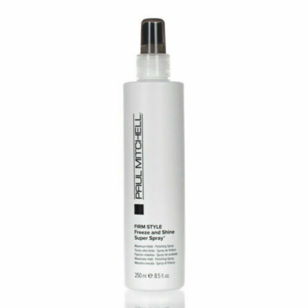 Paul Mitchell Freeze and Shine Super Spray 8.5 oz firm-holding non-aerosol hair spray bottle