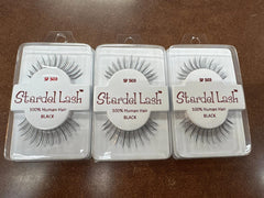 Stardel Lash 100% Human Hair Eyelashes Black: SF 503 (pack of 3)
