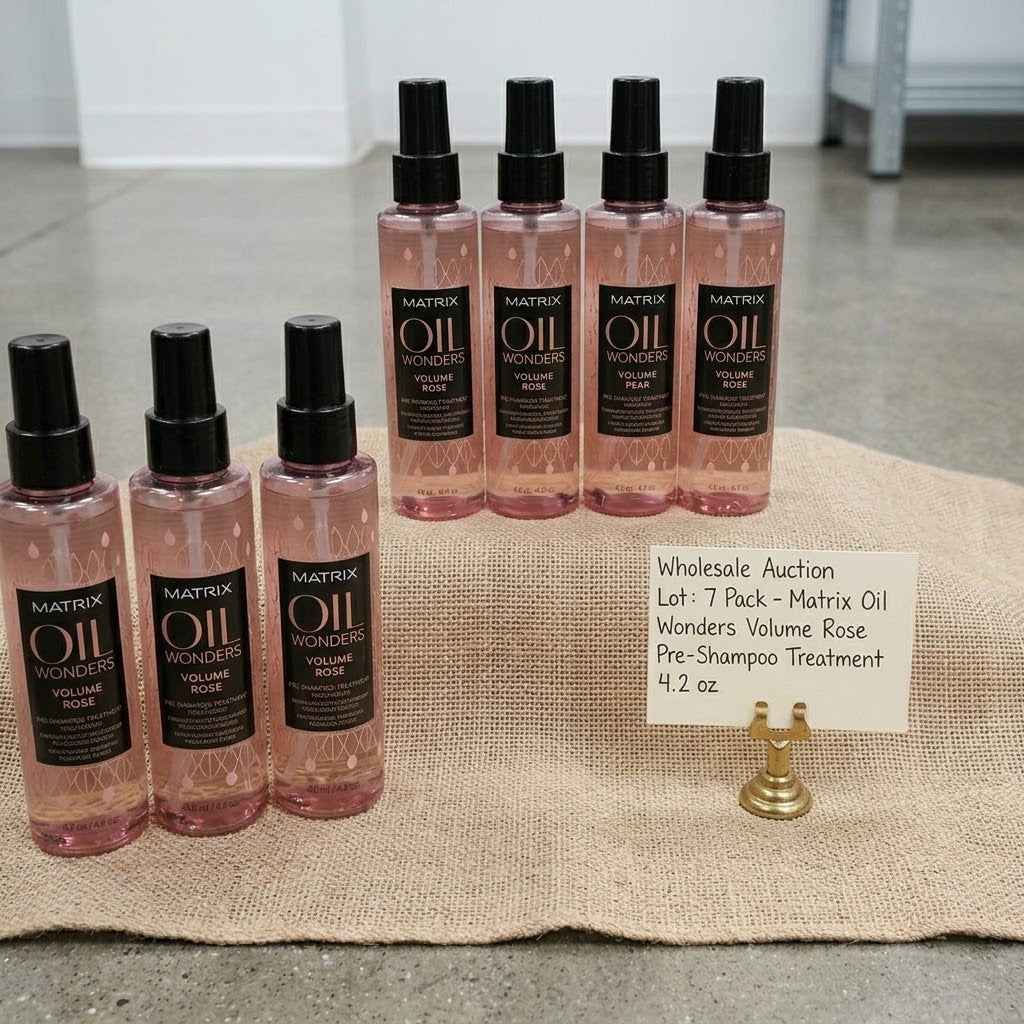 Lot of 7 - Matrix Oil Wonders Volume Rose Pre Shampoo Treatment 4.2 oz / pure