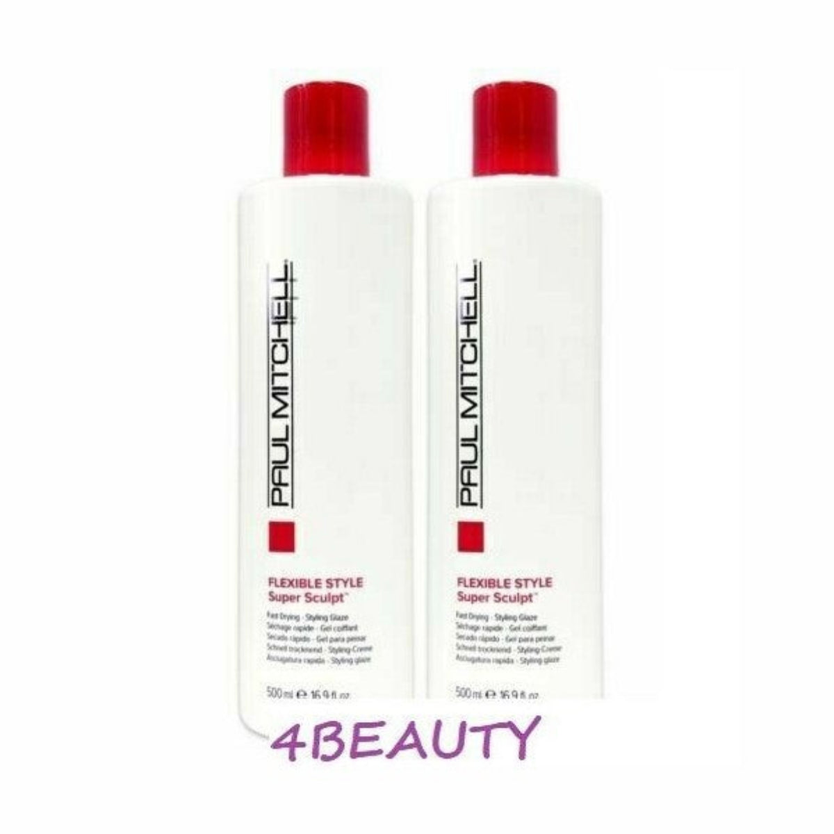 2-pack Paul Mitchell Super Sculpt Fast Drying Glaze 16.9 oz / pure