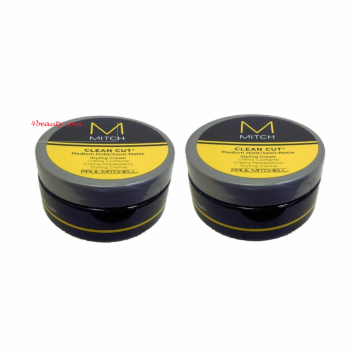 Paul Mitchell Mitch Clean Cut Medium Hold Styling Cream 3oz 2-pack with semi-matte finish