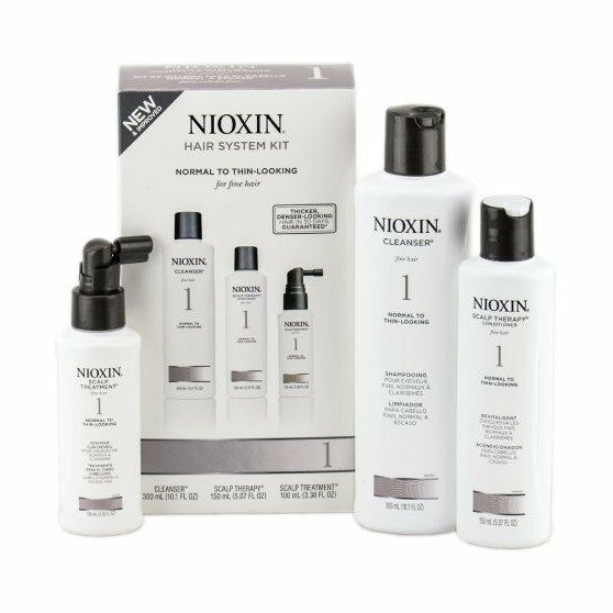 Nioxin / Starter Kit 1 Cleanser, Therapy, Treatment (10+5+3oz) - 3pc OG sale