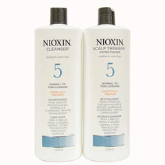 Nioxin System 5 Cleanser & Scalp Therapy Conditioner 33 oz  Duo CARE LT