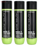 3 Pack - Matrix Total Results / Rock it Texture Conditioner 10 oz sale