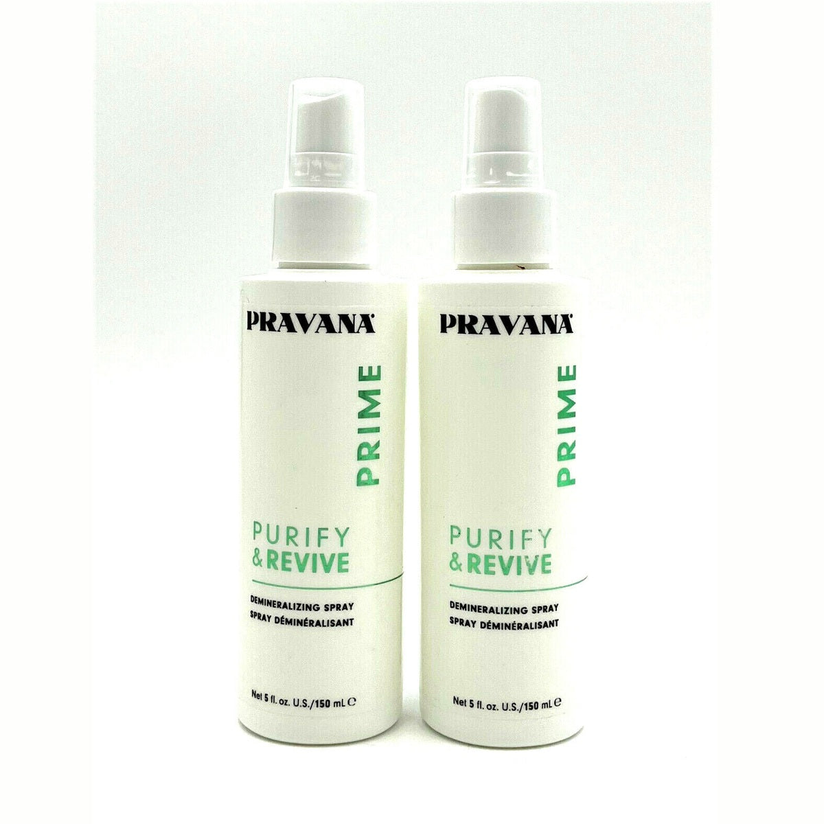 2-Pack Pravana Prime Purify & Revive / Demineralizing Spray 5 oz