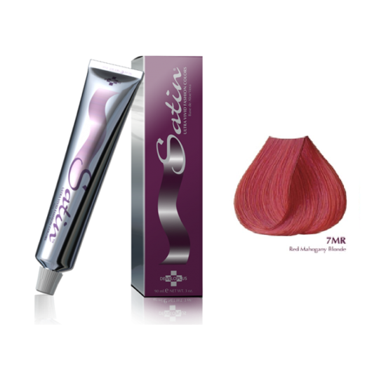 Satin hair color 7MR Red Mahogany Blonde: 3 oz