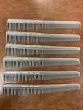 Krest 50 Silver | Professional | Tapering Barber hair comb 7-1/2" pack of 6