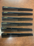 Krest / 450 black Professional hair comb Cleopatra - pack of 6: fs