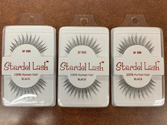 Stardel Lash 100% Human Hair Eyelashes:Black - SF 505 (pack of 3) FS