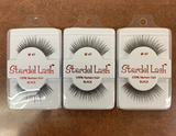 Stardel Lash 100% Human Hair Eyelashes Black: SF 47 (pack of 3)