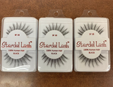 Stardel Lash 100% Human Hair Eyelashes Black: SF 16 (pack of 3) FS
