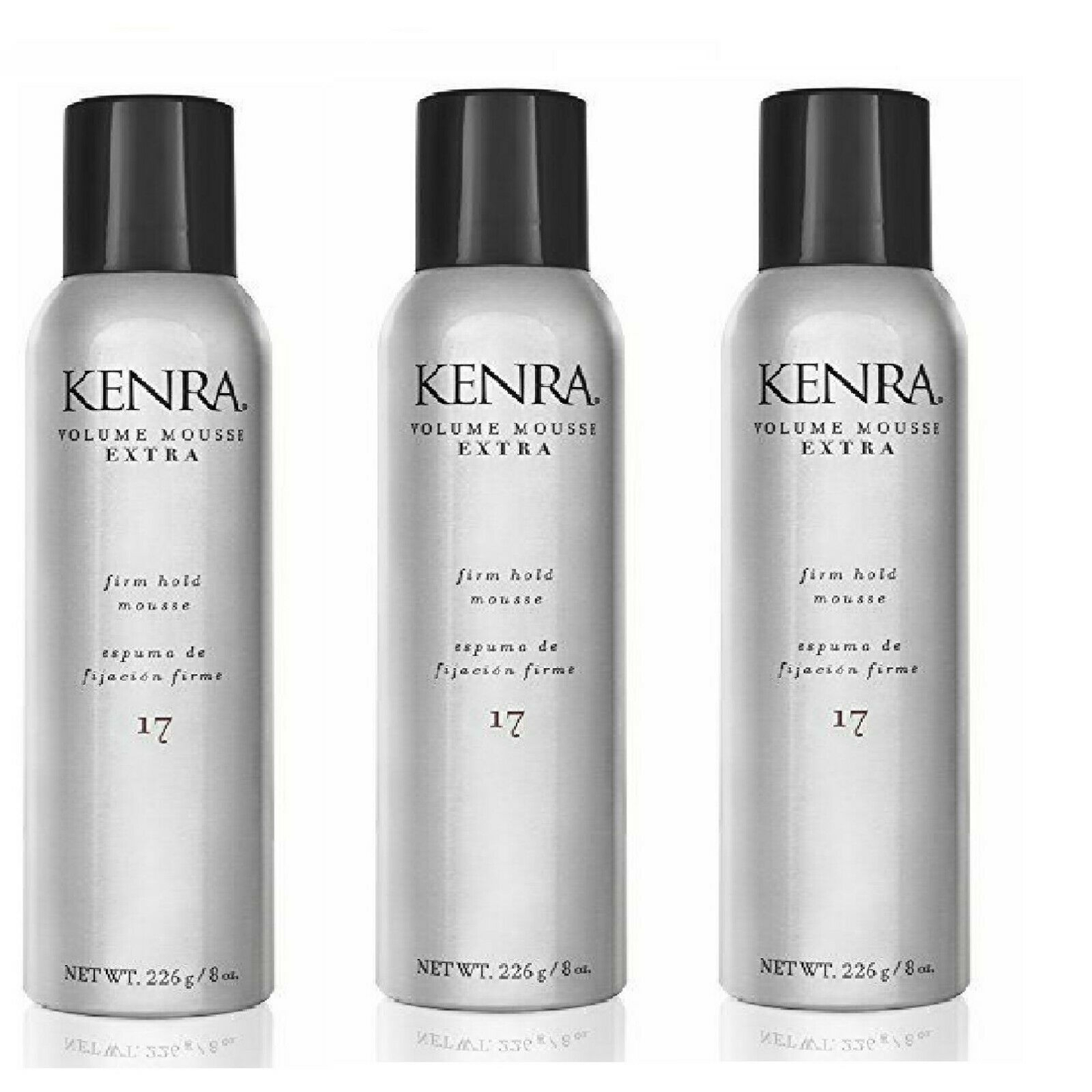 3 pack - Kenra Volume Mousse #17 Extra / Firm Hold 8 oz