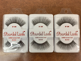 Stardel Lash 100% Human Hair Eyelashes Black: SF 100 (pack of 3) FS