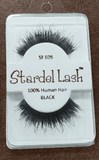 Stardel Lash 100% Human Hair Eyelashes Black: SF 113 (pack of 3)