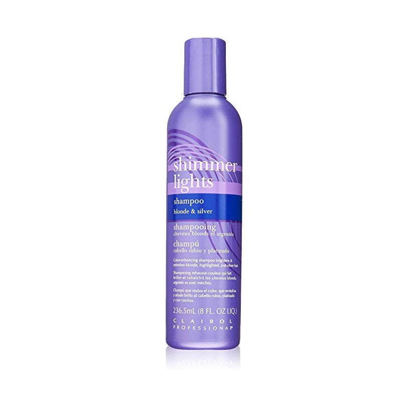 Clairol Shimmer Lights Shampoo Blonde Silver 8 oz pure fs