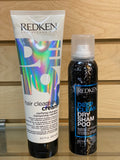 Redken Hair Cleansing / Cream Clarifying Shampoo 8.5 oz & CLEAN Dry Shampoo - 2PC Duo