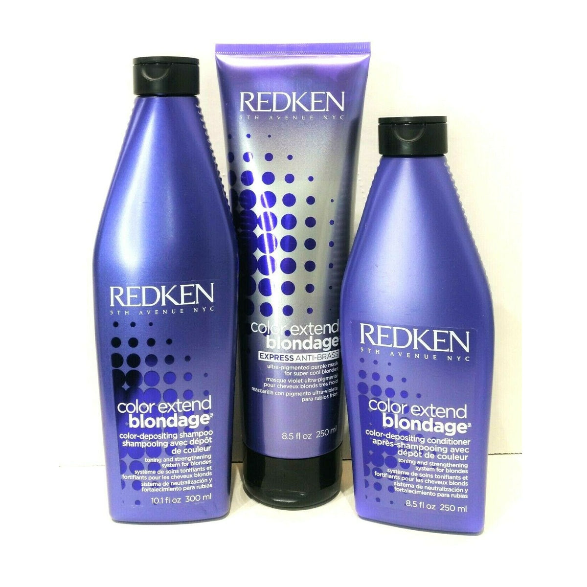 3 pc set - Redken Blondage Shampoo 10 oz, Conditioner 8 oz, mask 8 oz / sale