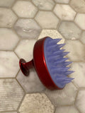 Dr. Scalp Massager MADE IN USA Shampoo Brush Soft Head Scrub Silicone RED pure