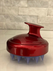 Dr. Scalp Massager MADE IN USA Shampoo Brush Soft Head Scrub Silicone RED pure