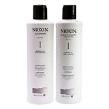 Nioxin System 1 Cleanser & Scalp Therapy Conditioner 10.1 oz Duo (original) CARE