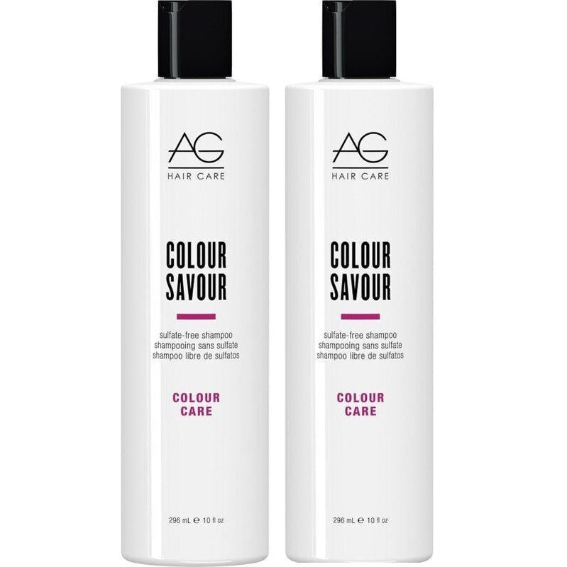 2-PACK AG Hair Colour Savour Sulfate-Free / Shampoo 10 oz fs