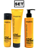 Matrix Total Results / A Curl Can Dream Shampoo & Rich Mask + Light Hold Gel - 3pc set