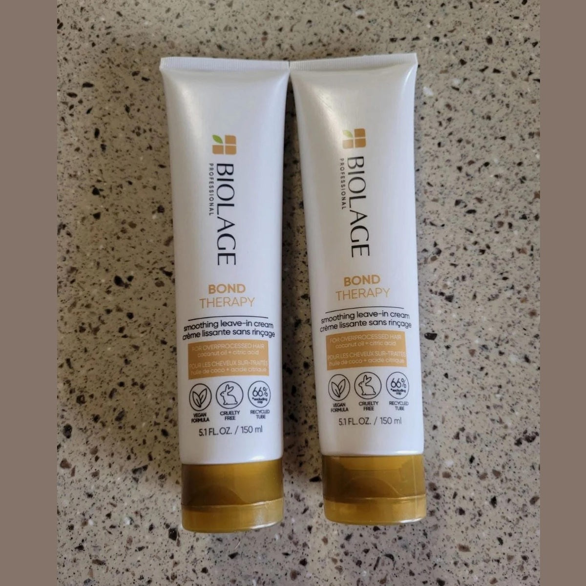 2 Pack - Matrix Biolage / Bond Therapy Smoothing Leave In Cream 5.1 oz pure