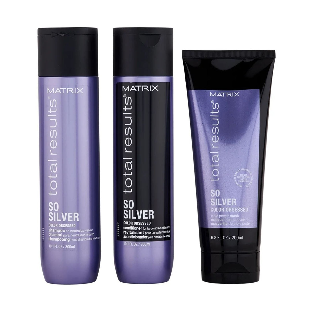 (Set of 3) Matrix Total Results So Silver / Shampoo + Conditioner + Mask - pure fs