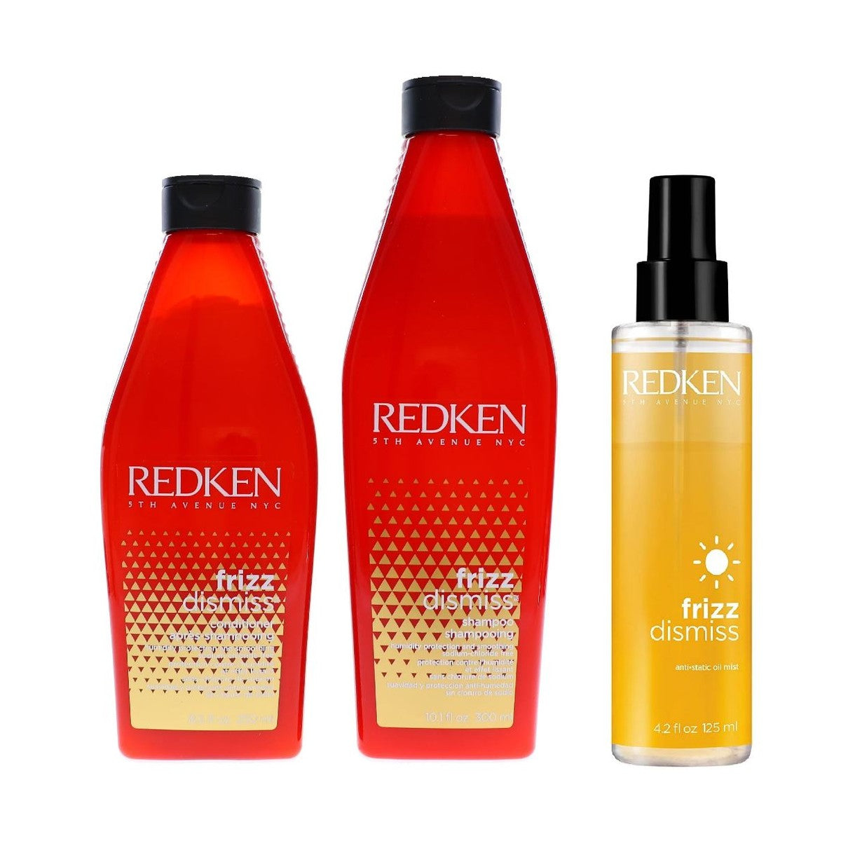Set of 3 - Redken Frizz Dismiss Shampoo & Condi / Mist 4.2 oz