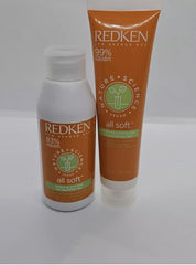 Redken Nature + Science All Soft Shampoo 1.6 oz & conditioner 1 oz Travel DUO pure