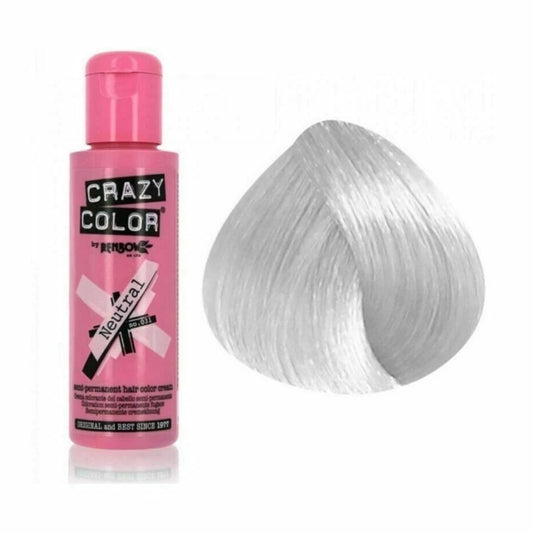 100ml Crazy Color Semi Permanent Hair Color Dye Cream Neutral 031 pure
