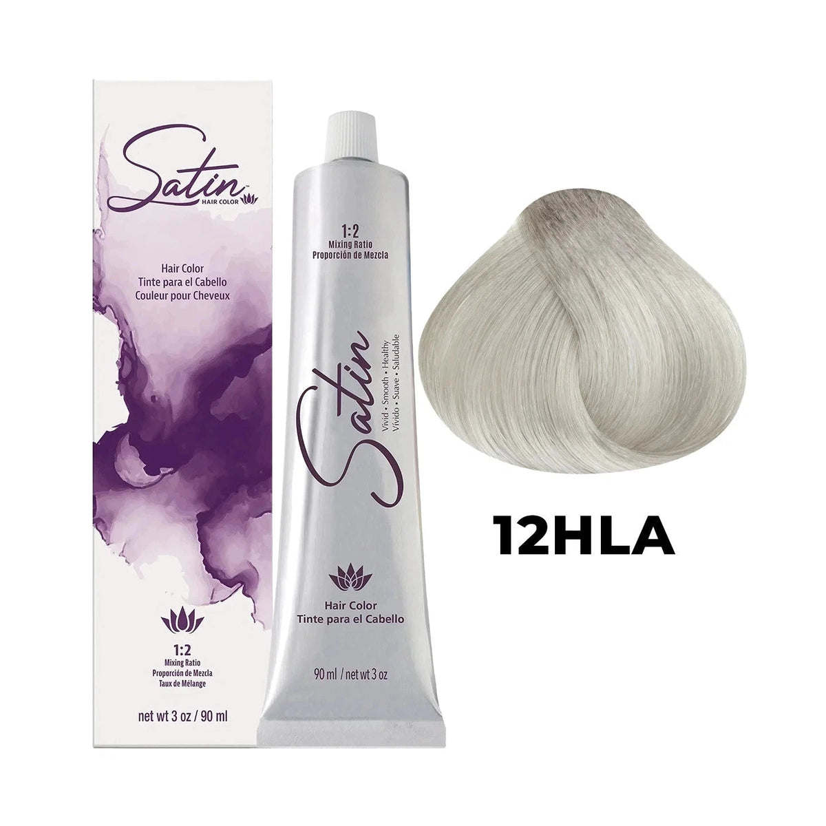 Satin hair color 12HLA High Lift Ash Blonde 3 oz
