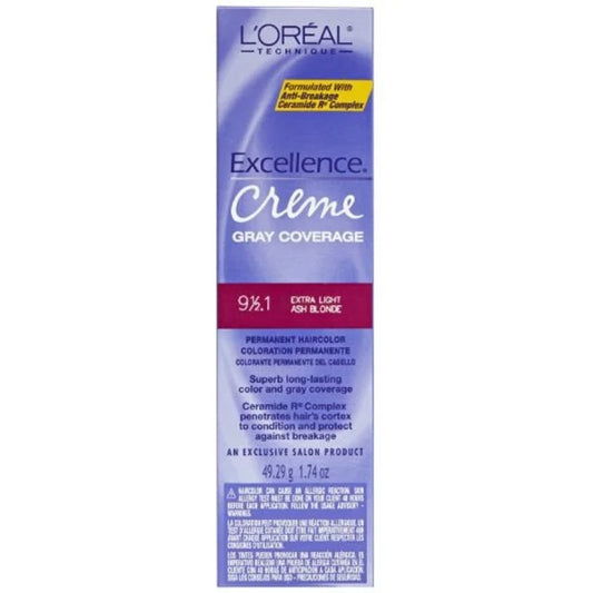 Loreal Excellence Creme Color 9 1/2.1 Extra Light Ash Blonde 1.74 oz pure